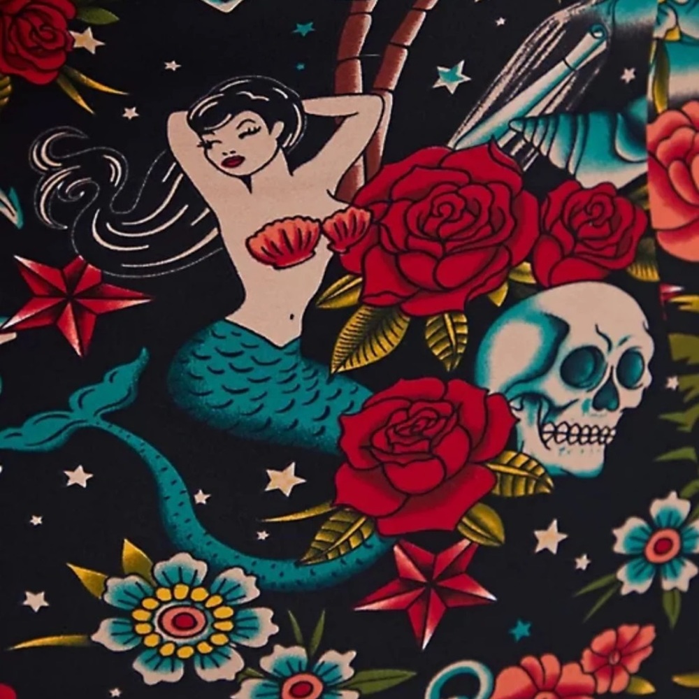 Torrid Tattoo Mesh One Piece Swimsuit - Picture 3 of 4